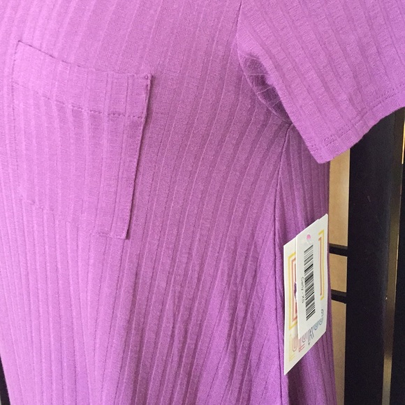 Lularoe magenta ribbed Carly - Picture 3 of 3